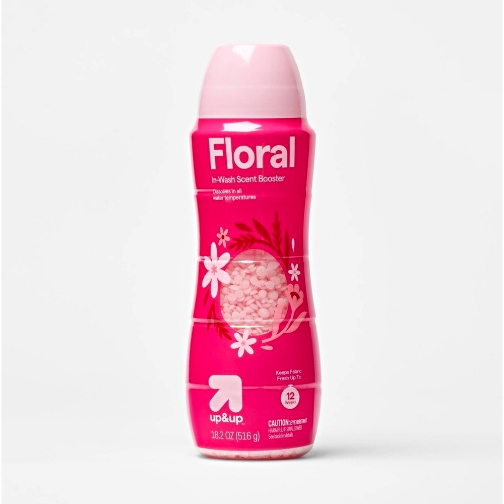 up & up Floral In-Wash Scent Booster Beads, Dissolves All Temps, 18.2 oz